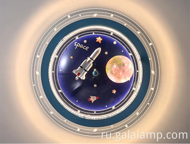 Уникальный космический потолочный свет для спальни для мальчиков